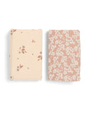 Mamas & Papas Berry Pink cotbed fitted sheets 2 pack, imported from the UK