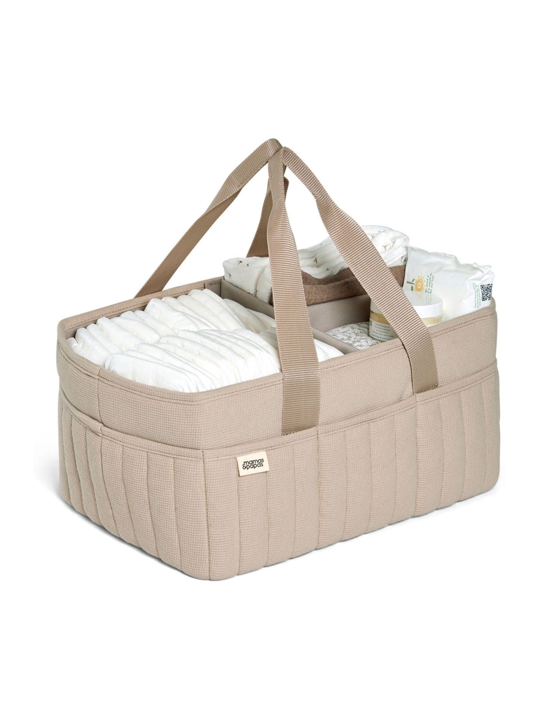 Mamas & Papas Neutral Nappy Caddy for baby essentials, imported from the UK