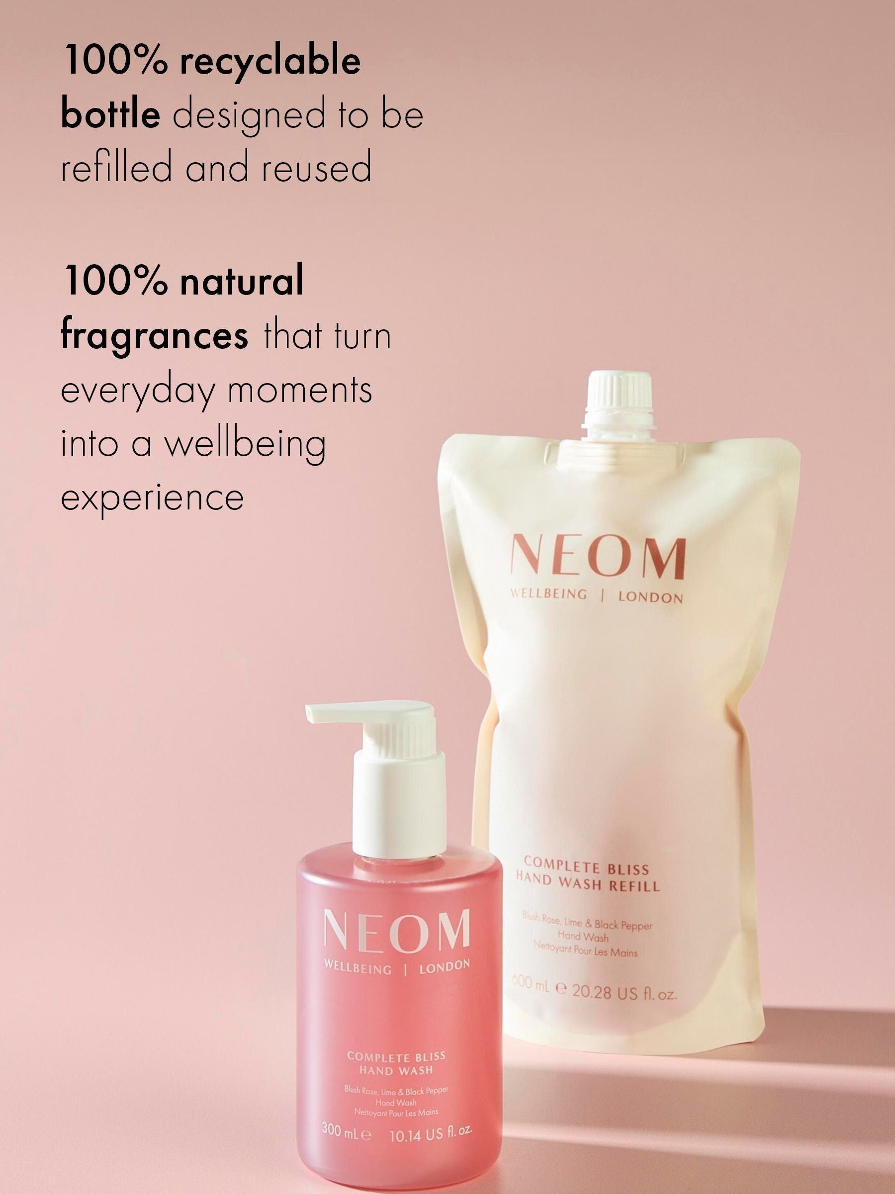 Neom Complete Bliss calming Hand Wash Refill, UK version
