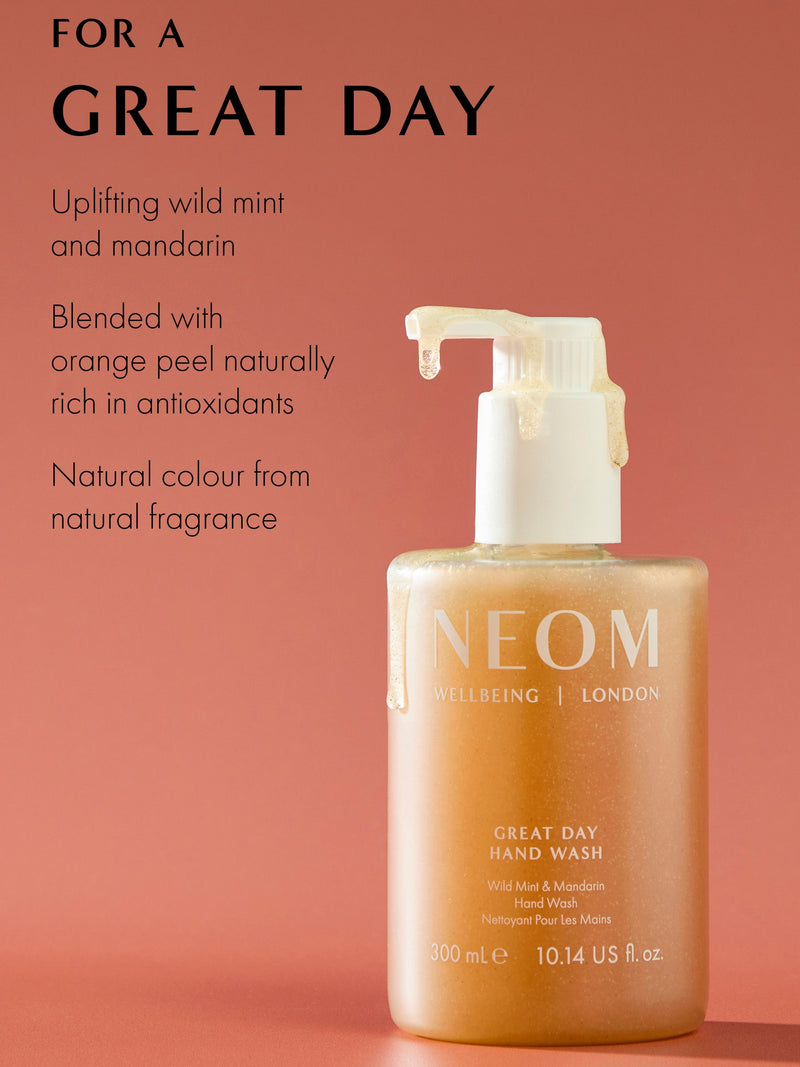 Neom hand care duo Wild Mint & Mandarin, imported from the UK