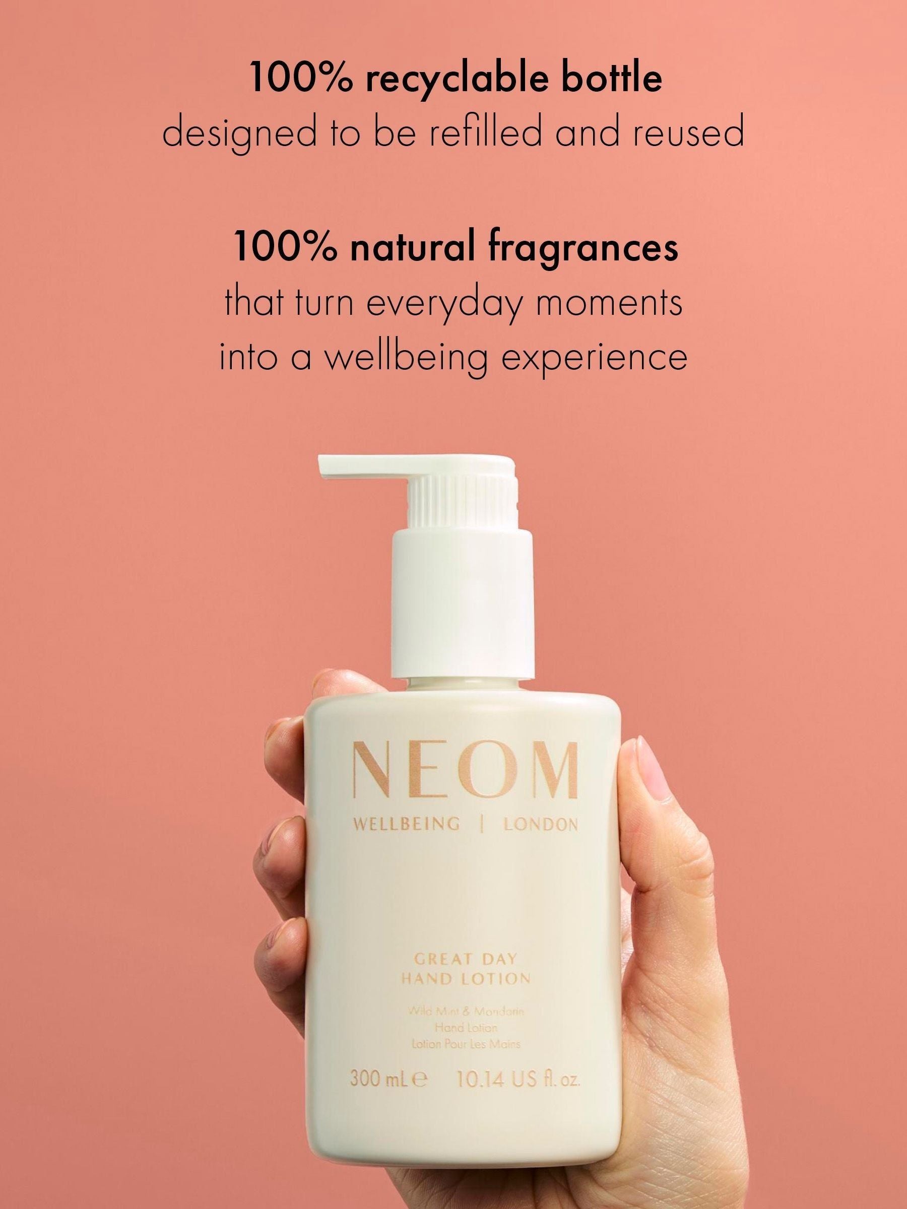 Neom hand care duo Wild Mint & Mandarin, imported from the UK