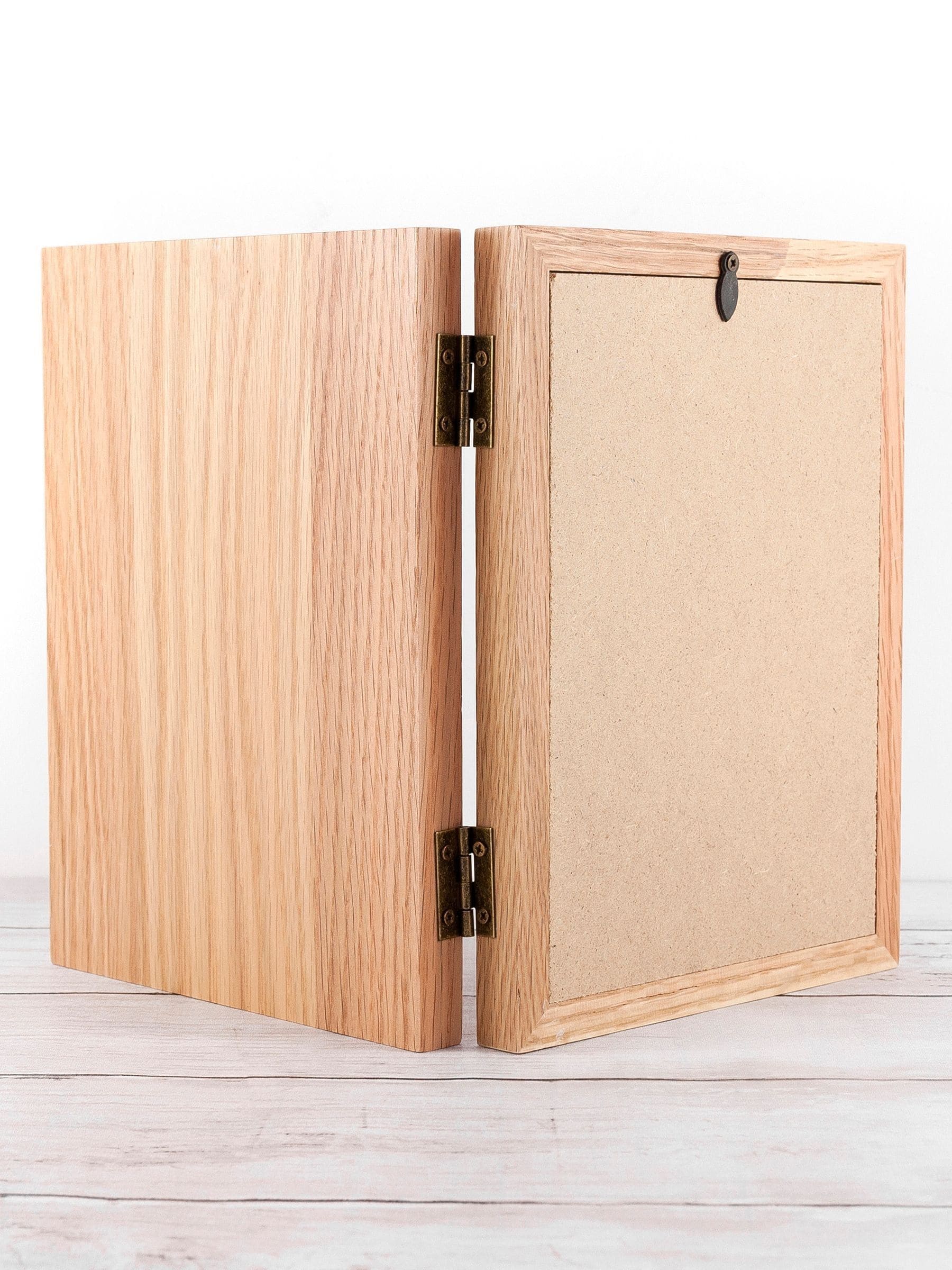 Treat Republic personalised Eid Mubarak oak book photo frame, imported from the UK