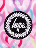 HYPE Pink Graffiti Hearts backpack (British brand)