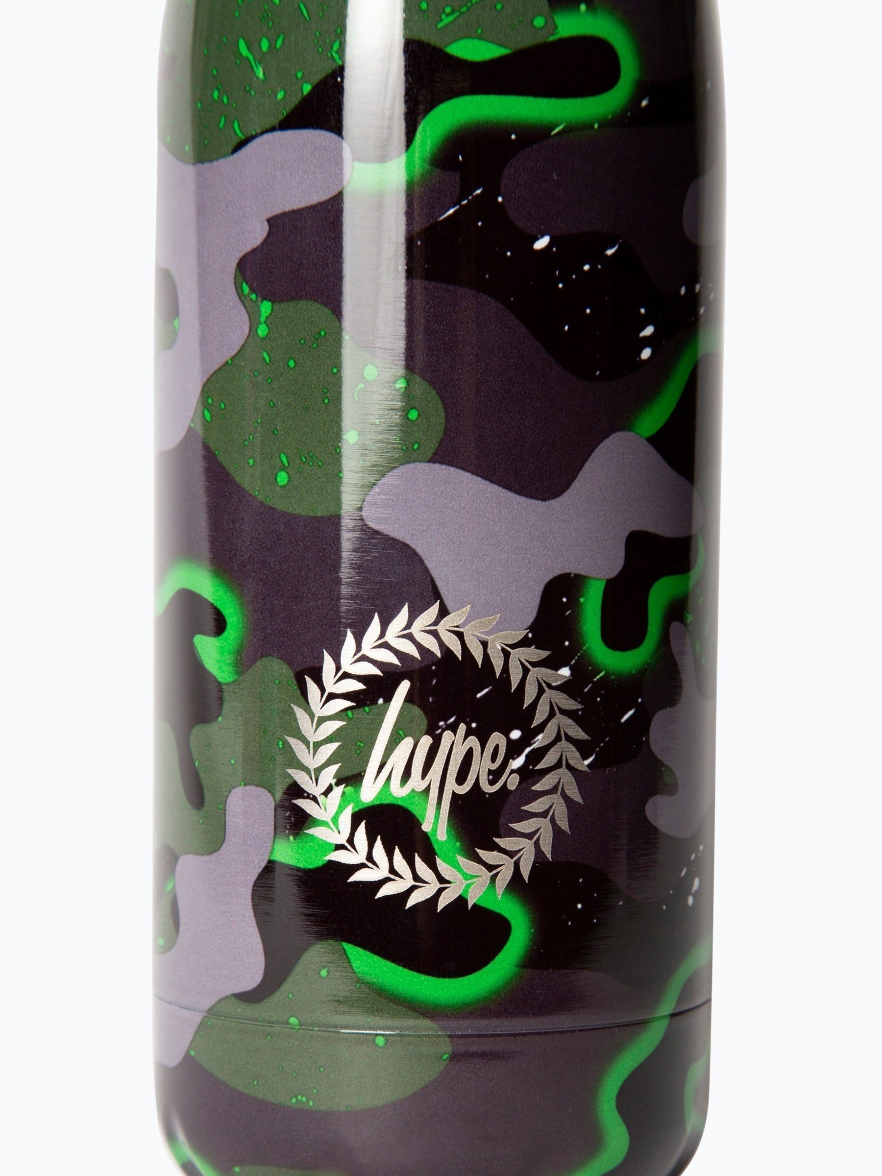 Hype thermal water bottle green camo 500ml (British brand)