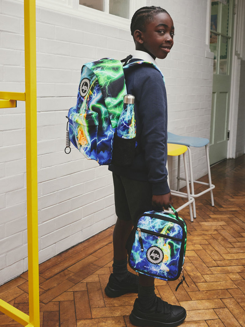 Hype blue iconic lightning storm backpack 18L, UK version
