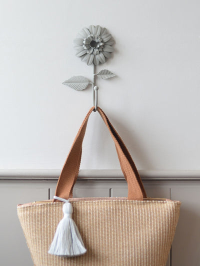 Next Laura Ashley Dove Grey Dahlia Decorative Hooks Set of 2- Buy online at McGrocer