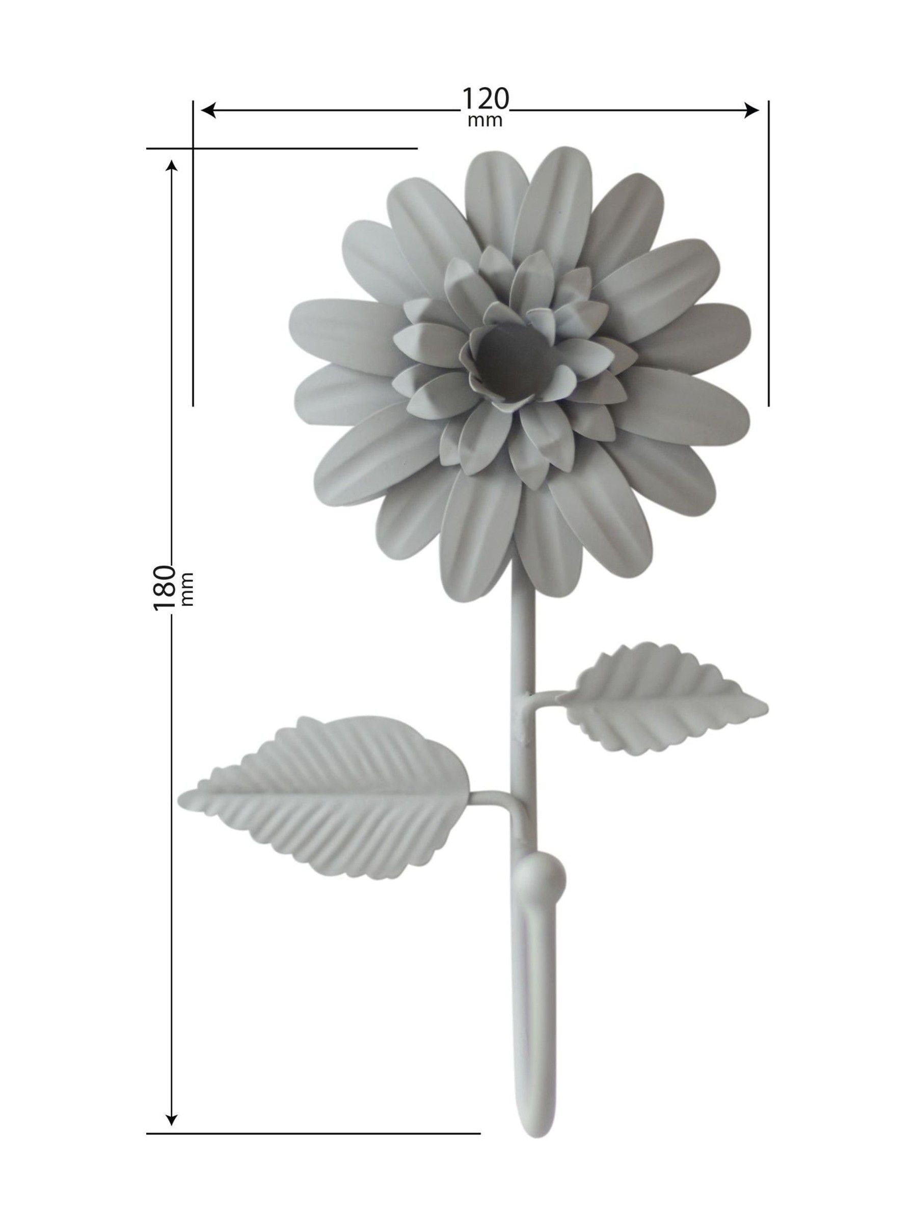 Laura Ashley Dove Grey Dahlia hooks set of 2, UK version
