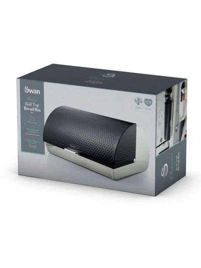 Next Swan Boîte à pain noire à rouleau ventilée 14 litres- Acheter en ligne sur McGrocer