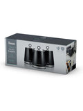 Swan black kitchen storage canisters set of 3 - British product