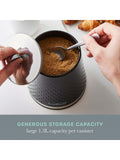 Swan black kitchen storage canisters set of 3 - British product