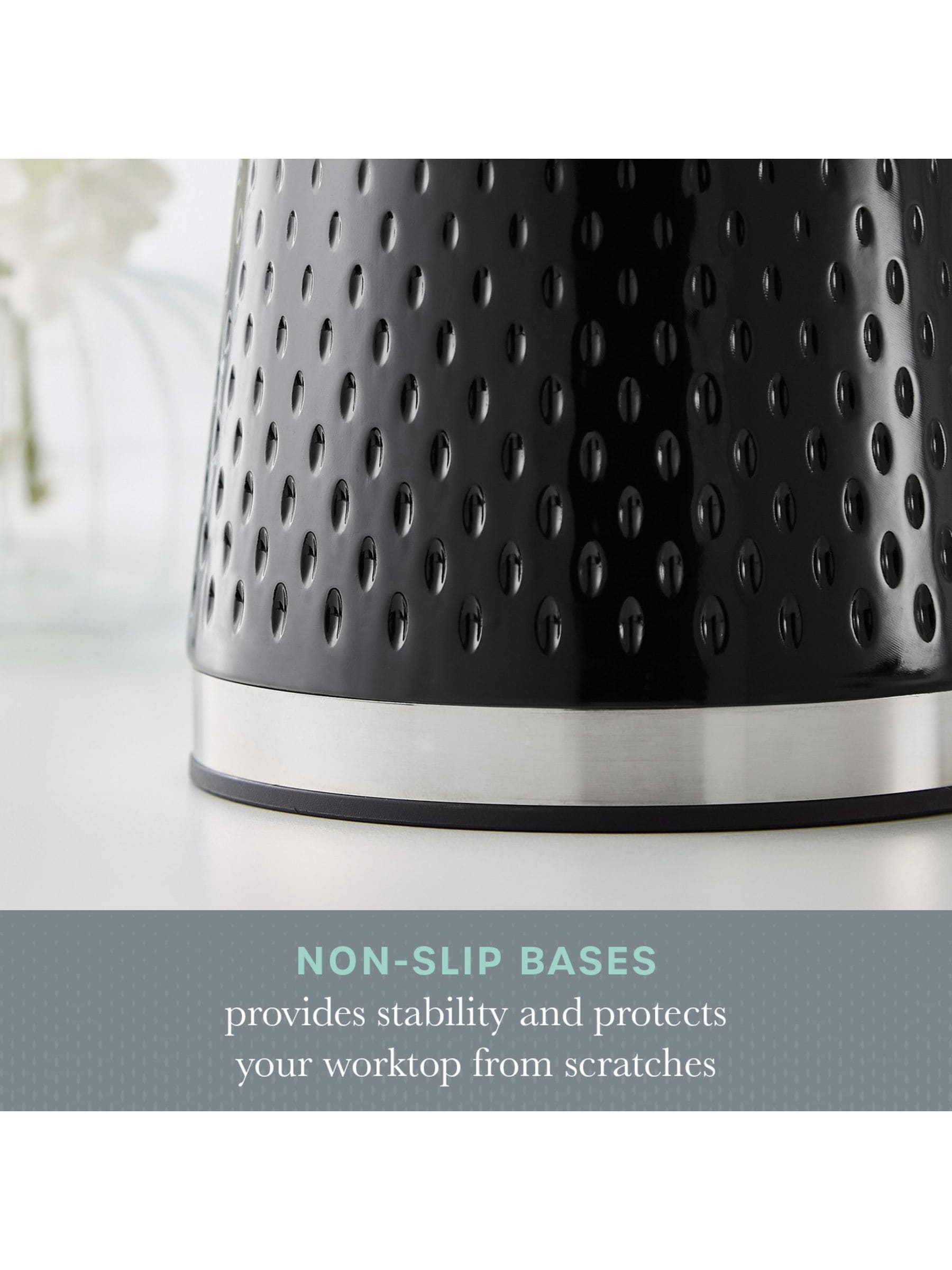 Swan black kitchen storage canisters set of 3 - British product