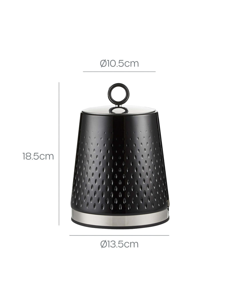 Swan black kitchen storage canisters set of 3 - British product