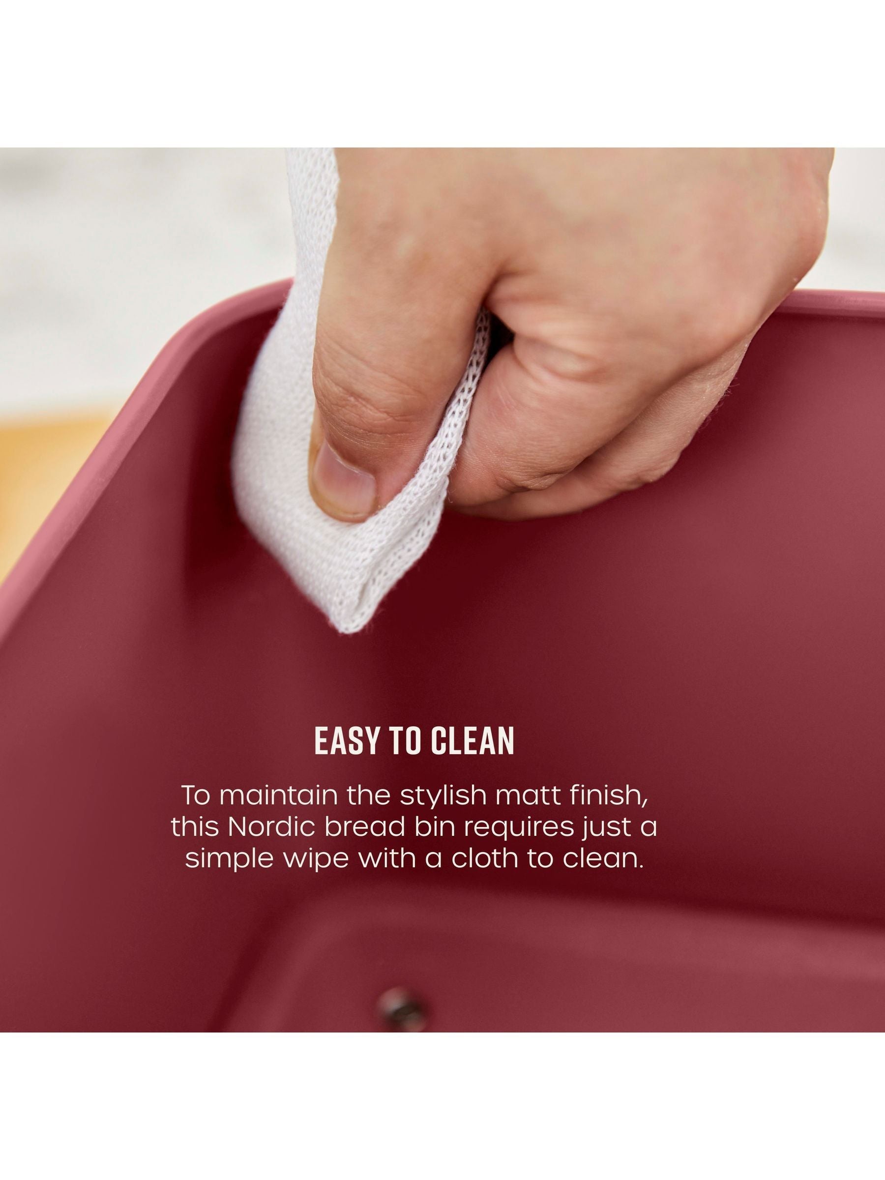 Boîte à pain Swan Fuchsia Rose 16L (marque britannique)