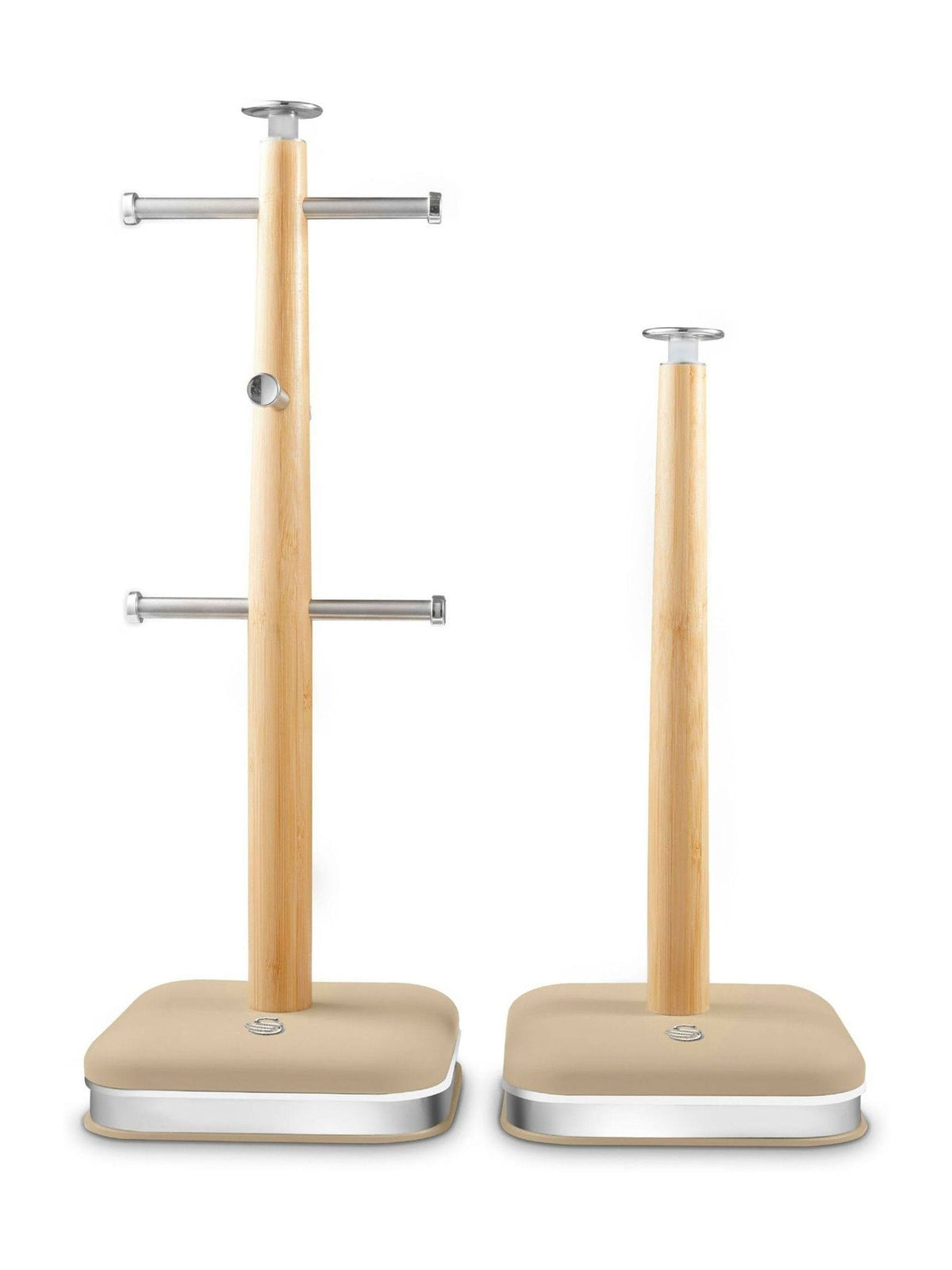 Swan Oatmeal mug tree and towel pole set (British brand)