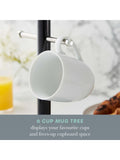 Swan black towel pole mug tree set, imported from the UK