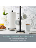 Swan black towel pole mug tree set, imported from the UK