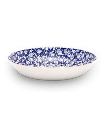 Wade Set aus 4 blauen Eton Pastaschüsseln mit Erdbeer-Design