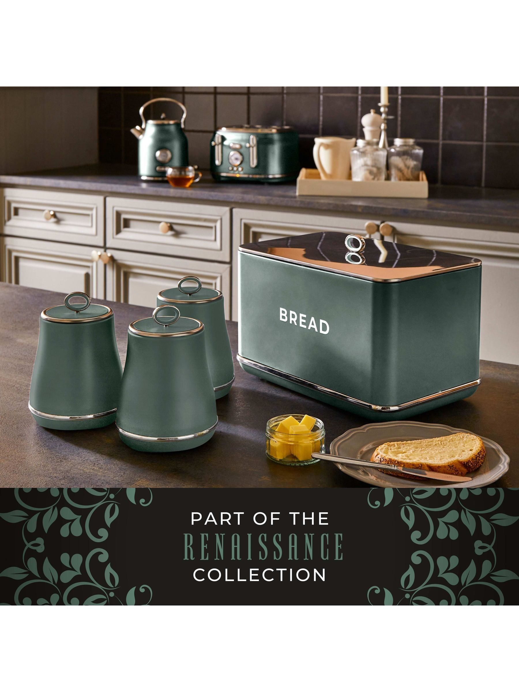 Tower Green Renaissance bread bin 16L (British brand)