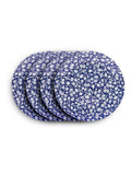 Wade Set of 4 Blue Eton Dinner Plates with Strawberry Design