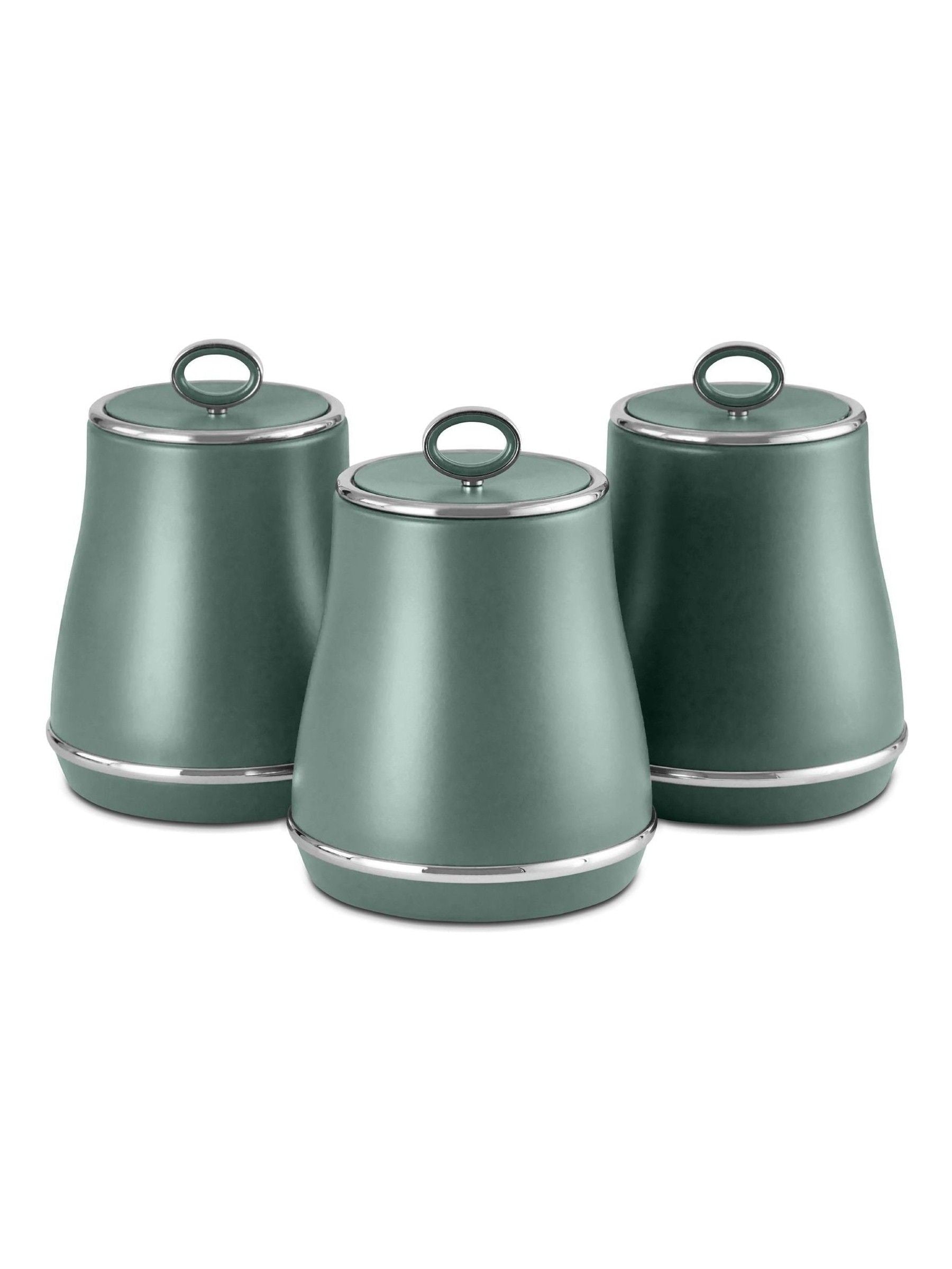 Tower green storage canisters set of 3, imported from the UK