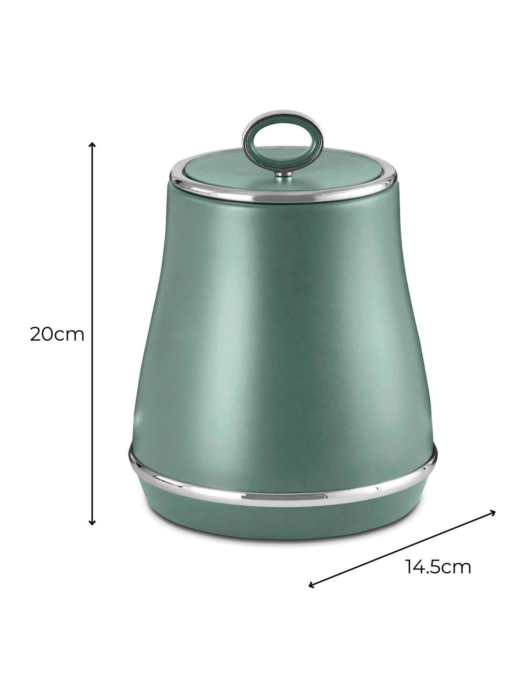 Tower green storage canisters set of 3, imported from the UK
