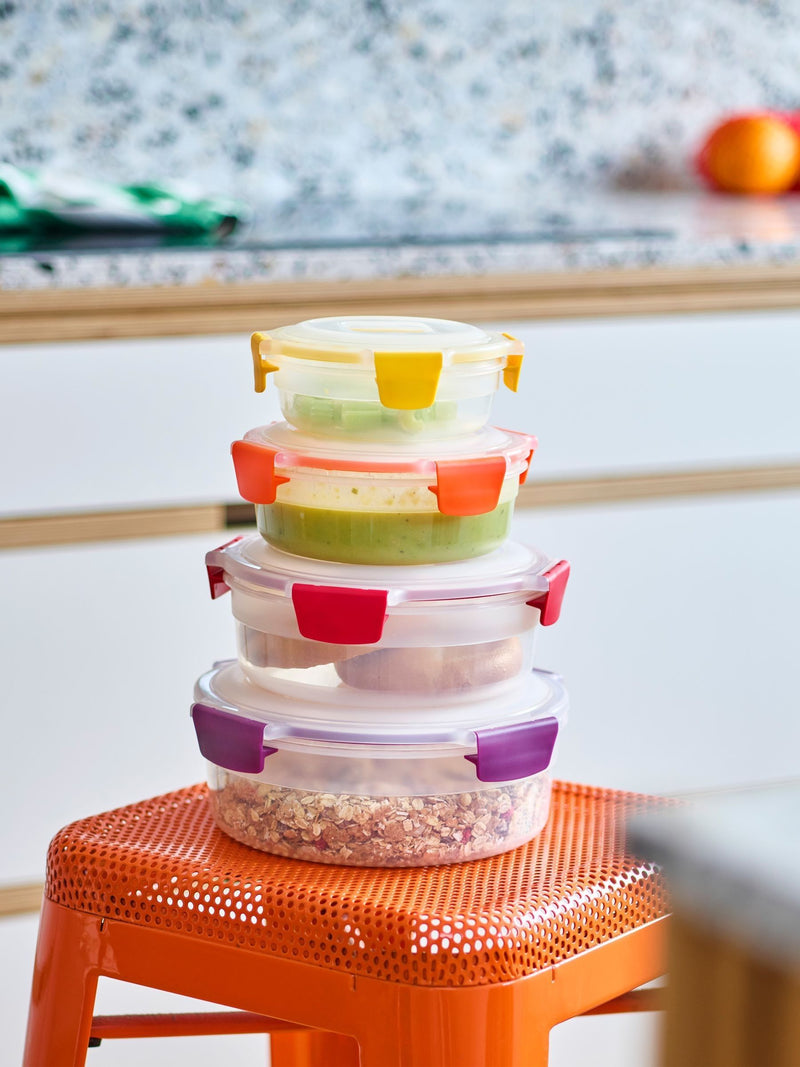 Joseph Joseph 4 Piece Multicolour Multisize Nest Lock Round Containers Set