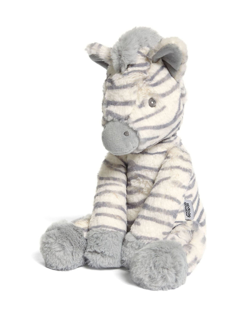 Mamas & Papas Ziggy Zebra grey zebra soft toy (British brand)