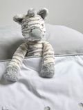 Mamas & Papas Ziggy Zebra grey zebra soft toy (British brand)