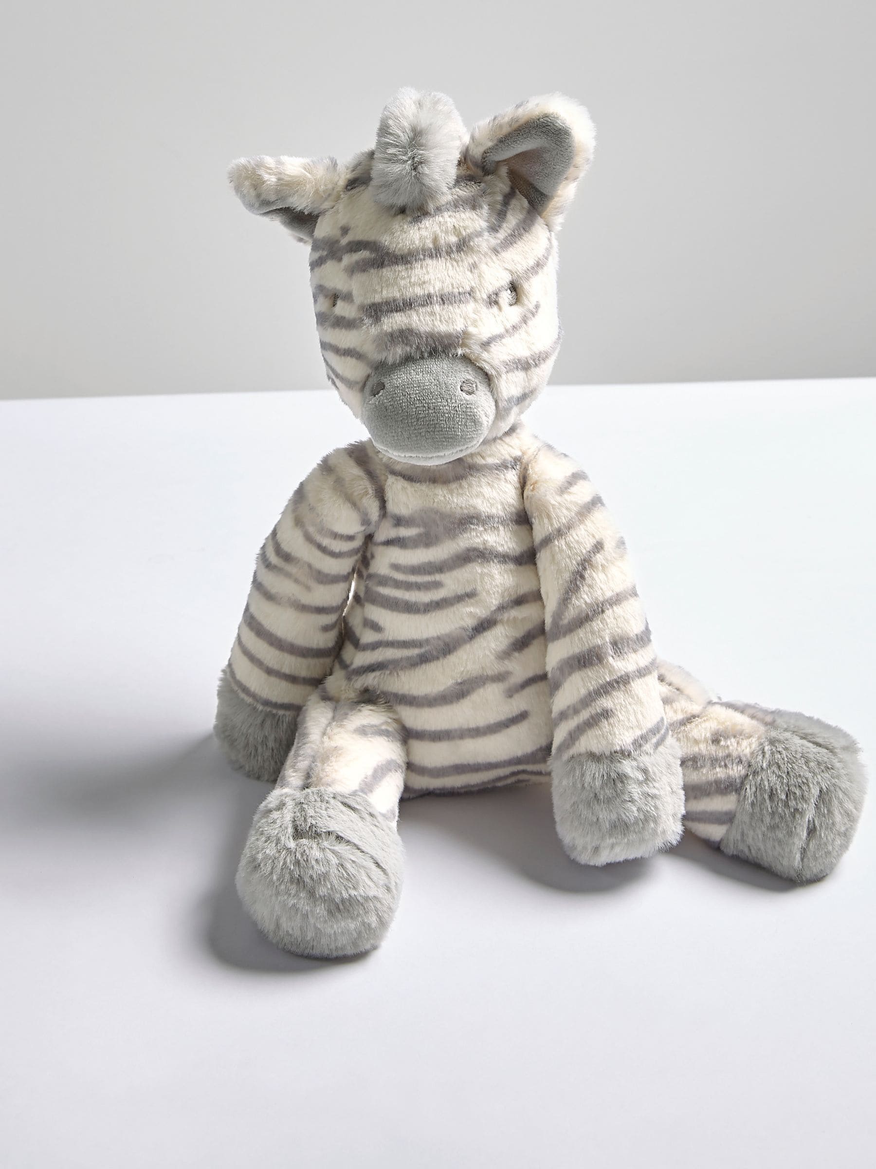 Mamas & Papas Ziggy Zebra grey zebra soft toy (British brand)