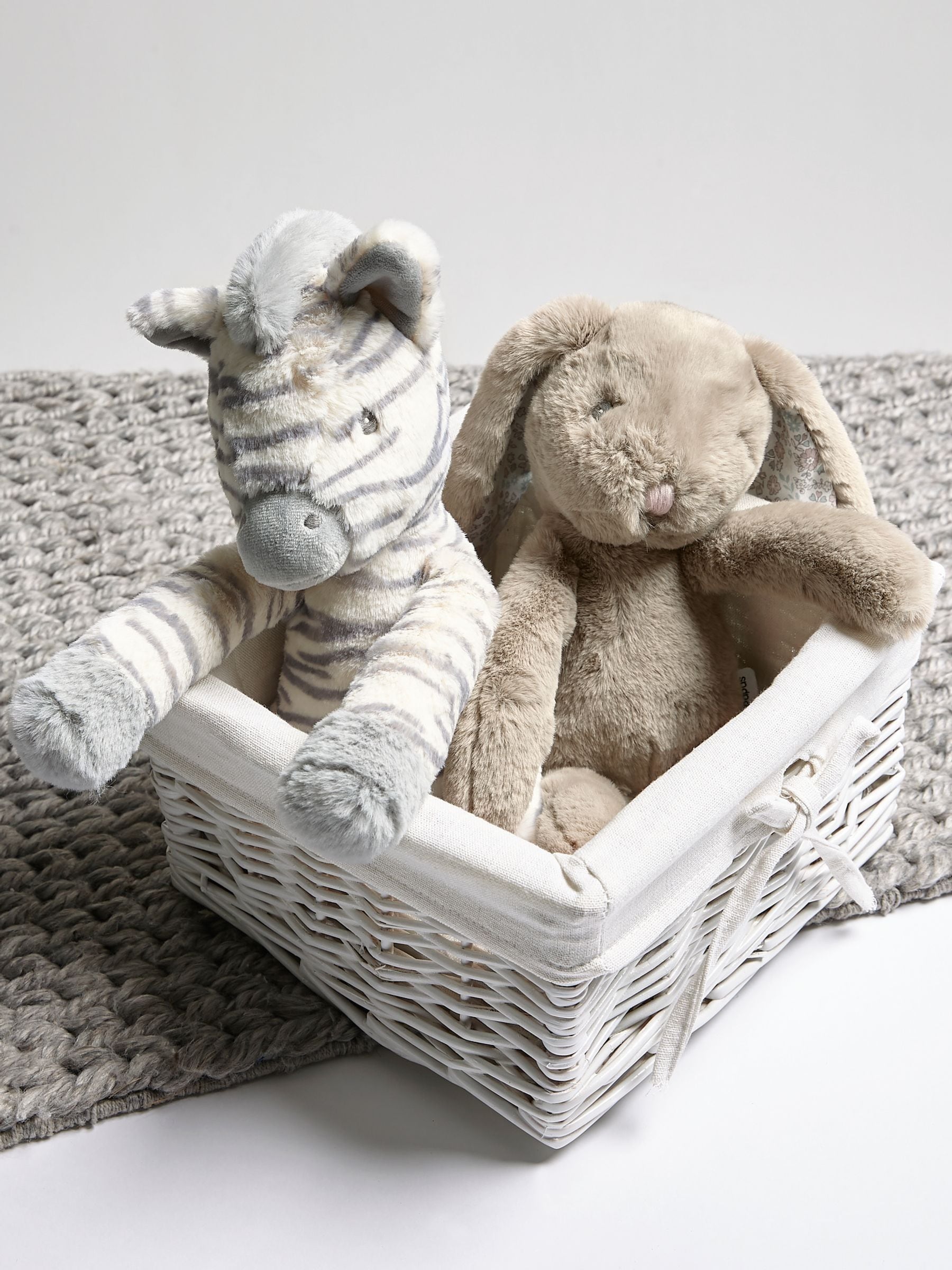 Mamas & Papas Ziggy Zebra grey zebra soft toy (British brand)