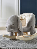 Mamas & Papas elephant rocking horse with pink floral print, UK version