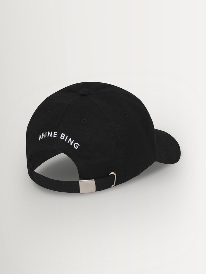 ANINE BING black washed smoke baseball cap (British brand)