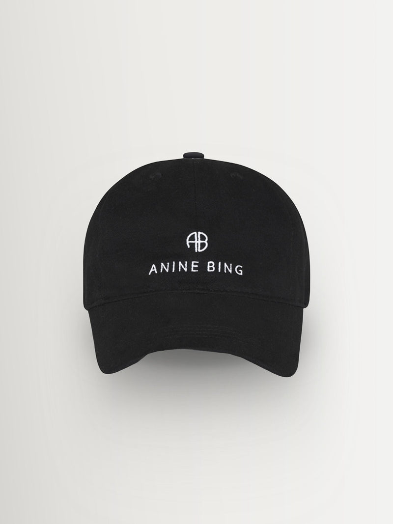 ANINE BING Grey Washed Smoke Jeremy Baseball Cap