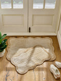 Soft scallop washable doormat, UK version