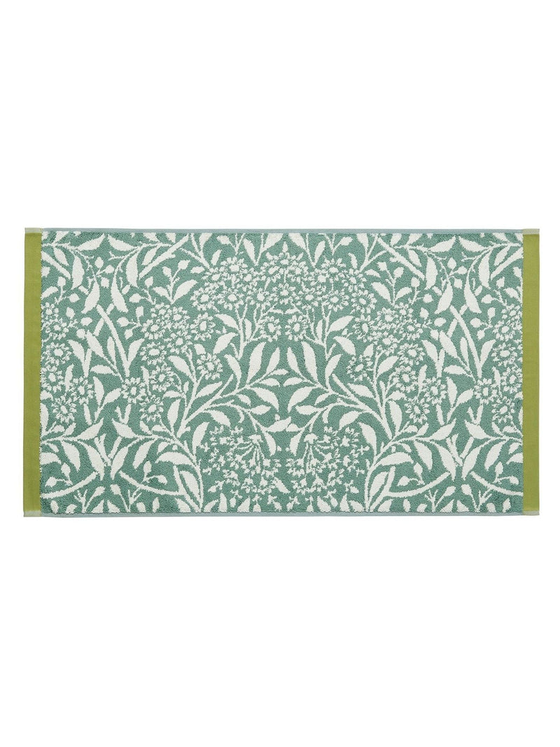 William Morris bath mat Sage Michaelmas, UK version