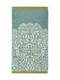 William Morris sage green Michaelmas towel, imported from the UK