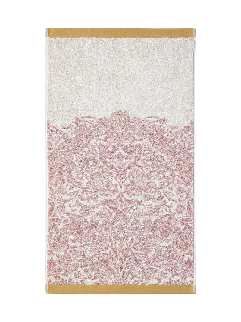 William Morris Strawberry Thief plaster pink towel 100% cotton, imported from the UK