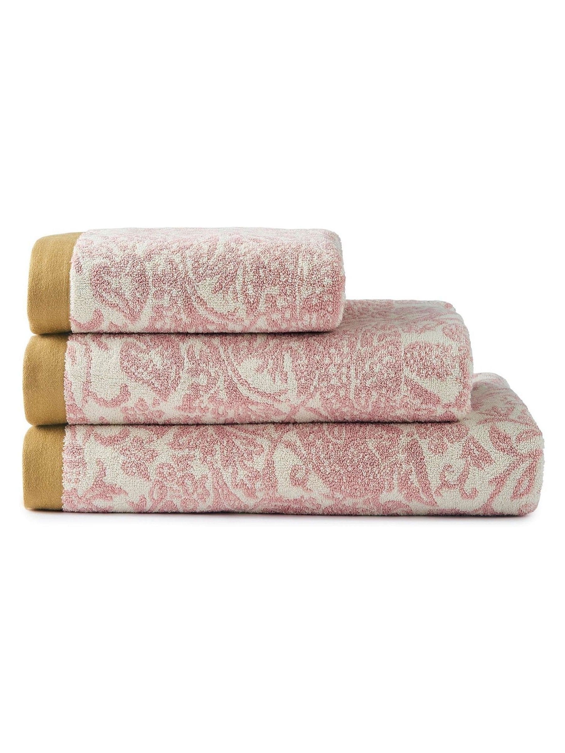 William Morris Strawberry Thief plaster pink towel 100% cotton, imported from the UK