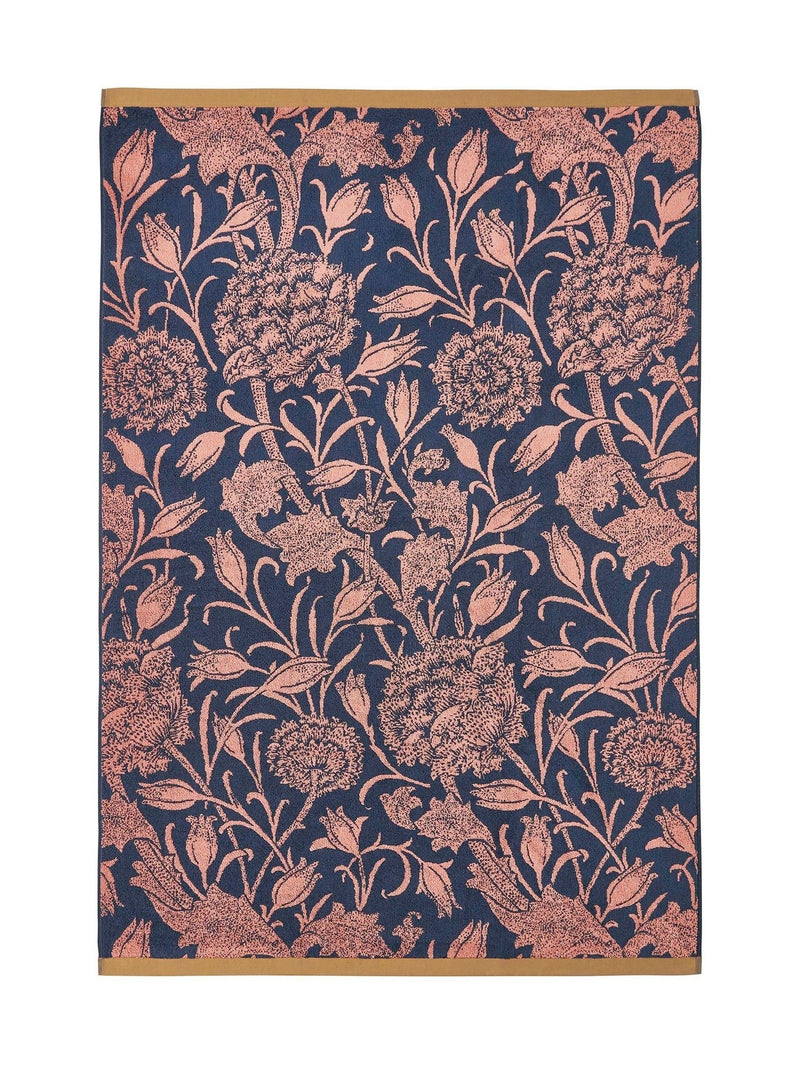 William Morris At Home Copper Wild Tulip towel, UK version