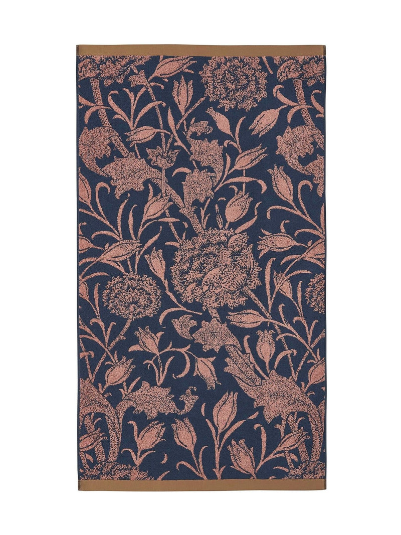 William Morris At Home Copper Wild Tulip towel, UK version