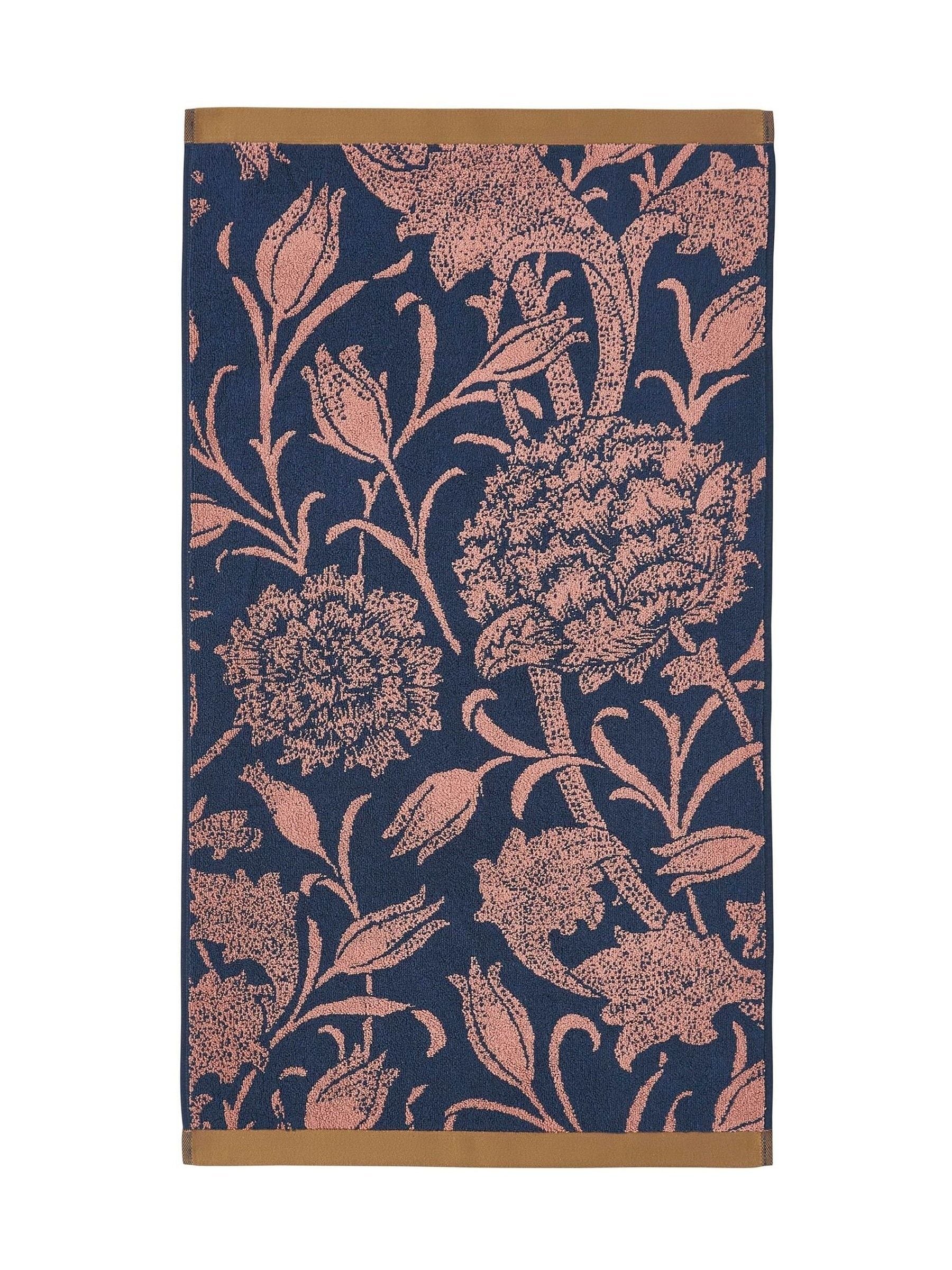 William Morris At Home Copper Wild Tulip towel, UK version