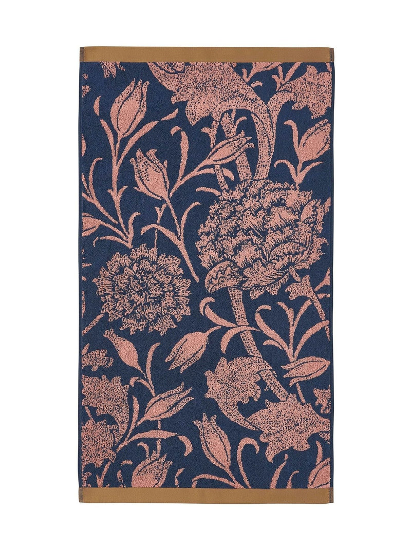 William Morris At Home Copper Wild Tulip towel, UK version