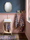 William Morris At Home Copper Wild Tulip towel, UK version