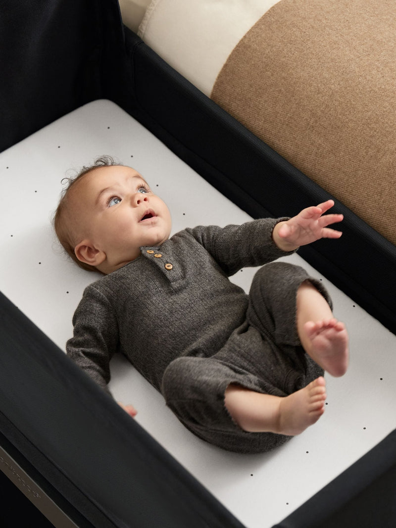Snuz White Dot Twin Pack Crib Sheets