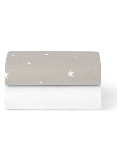 Next Snuz Grey Star Crib Sheets 2 Pack- Buy online at McGrocer