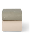 Snuz Sand Cloud cot bed fitted sheets 2 pack (British brand)