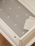 Snuz 2 Pack Sage Cross Crib Fitted Sheets