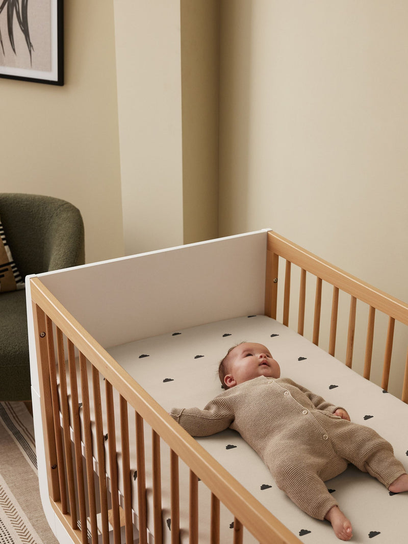 Snuz Sand Cloud cot bed fitted sheets 2 pack (British brand)