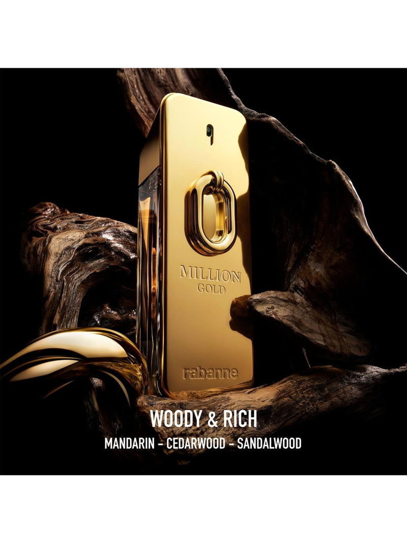 Rabanne Million Gold Eau de Parfum Intense 200ml, imported from the UK