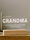 Loveabode personalised heart night light, UK version